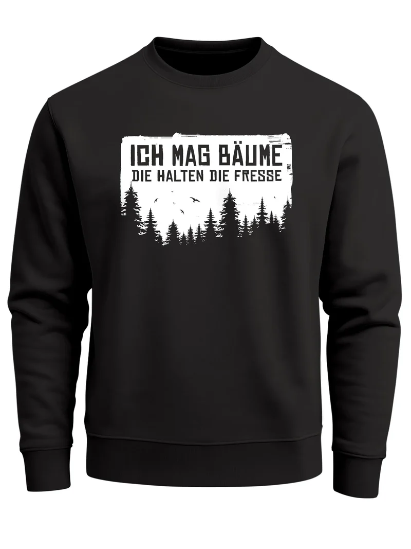 Sweatshirt Herren Wald Bäume Outdoor Adventure Abenteuer Natur-Liebhaber Pullover Fashion Streetwear