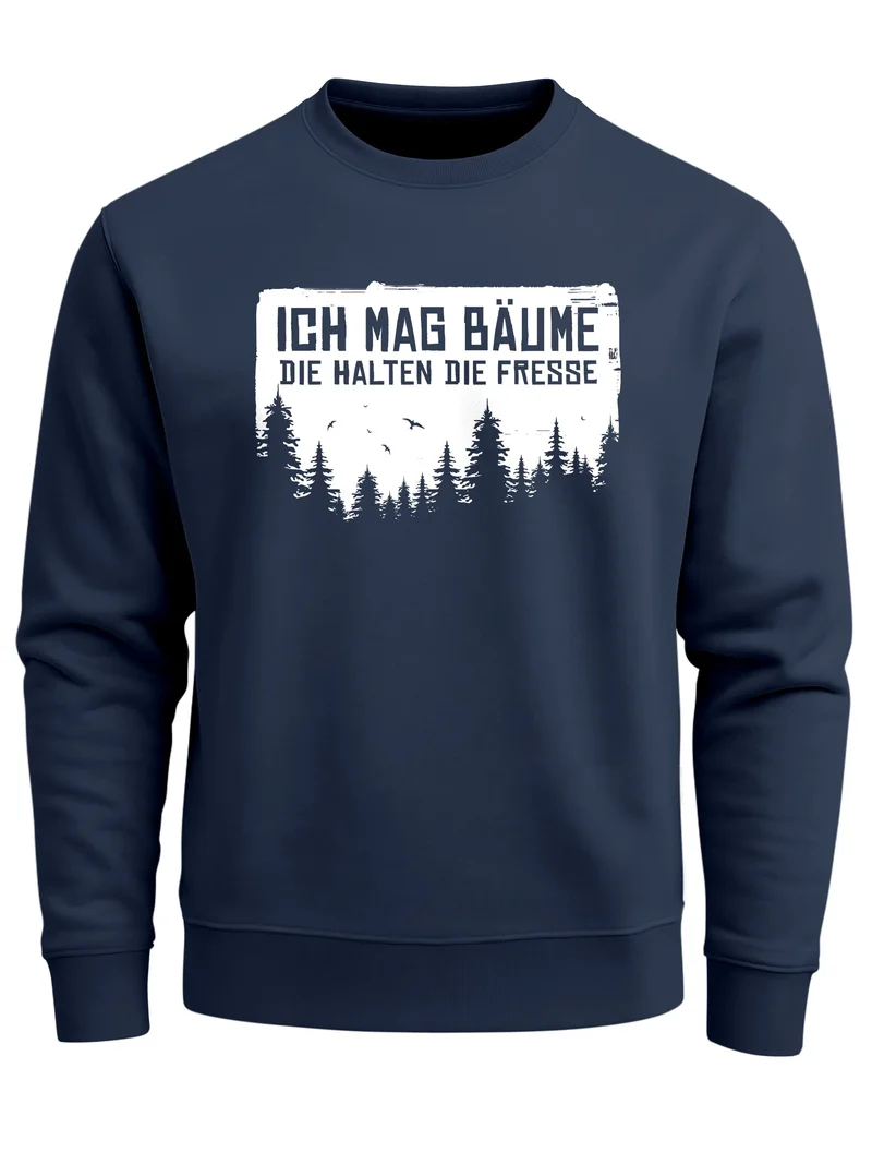 Sweatshirt Herren Wald Bäume Outdoor Adventure Abenteuer Natur-Liebhaber Pullover Fashion Streetwear