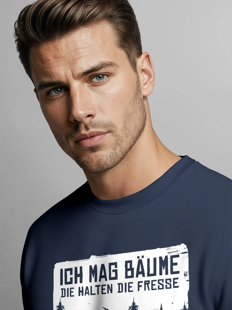 Sweatshirt Herren Wald Bäume Outdoor Adventure Abenteuer Natur-Liebhaber Pullover Fashion Streetwear