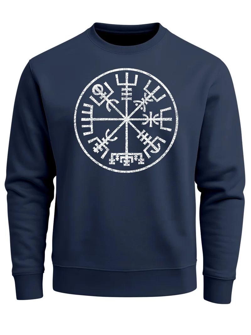 Sweatshirt Herren Odin Ragnar Gott Nordisch Runen Valhalla Wikinger Nordmänner Pullover