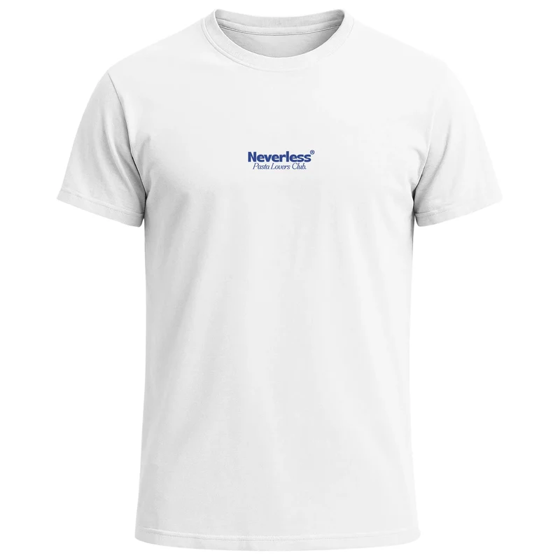 Herren T-Shirt Backprint Pasta Lovers Club Nudeln Italien Grafikshirt Sommer Fashion Streetstyle Baumwolle