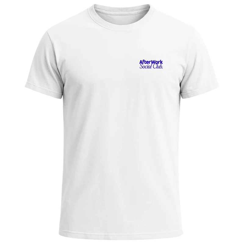 Backprint TShirt Herren Printshirt Baumwolle Aufdruck After Work Social Club Fashion Grafikshirt Fashion Streetstyle