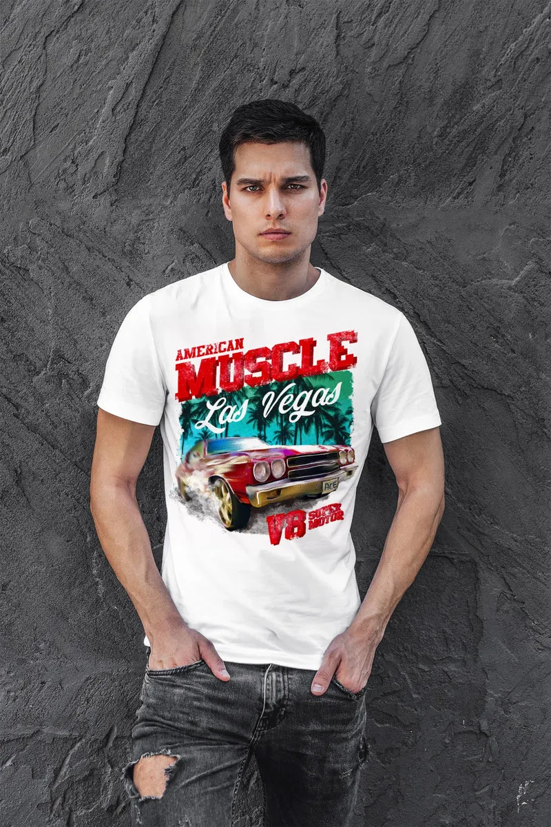 Herren T-Shirt Miami Ocean Drive South Beach Oldtimer Retro Fashion Streetstyle