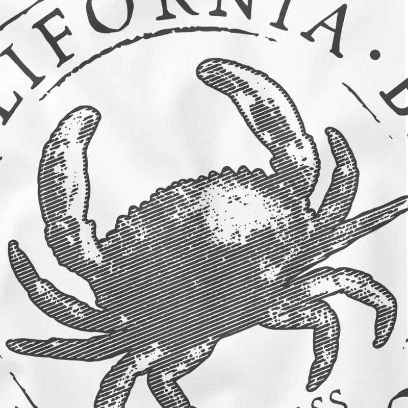 Herren T-Shirt California Beach Crab Krabbe Krebs Ocean Drive Sommer Fashion Streetstyle