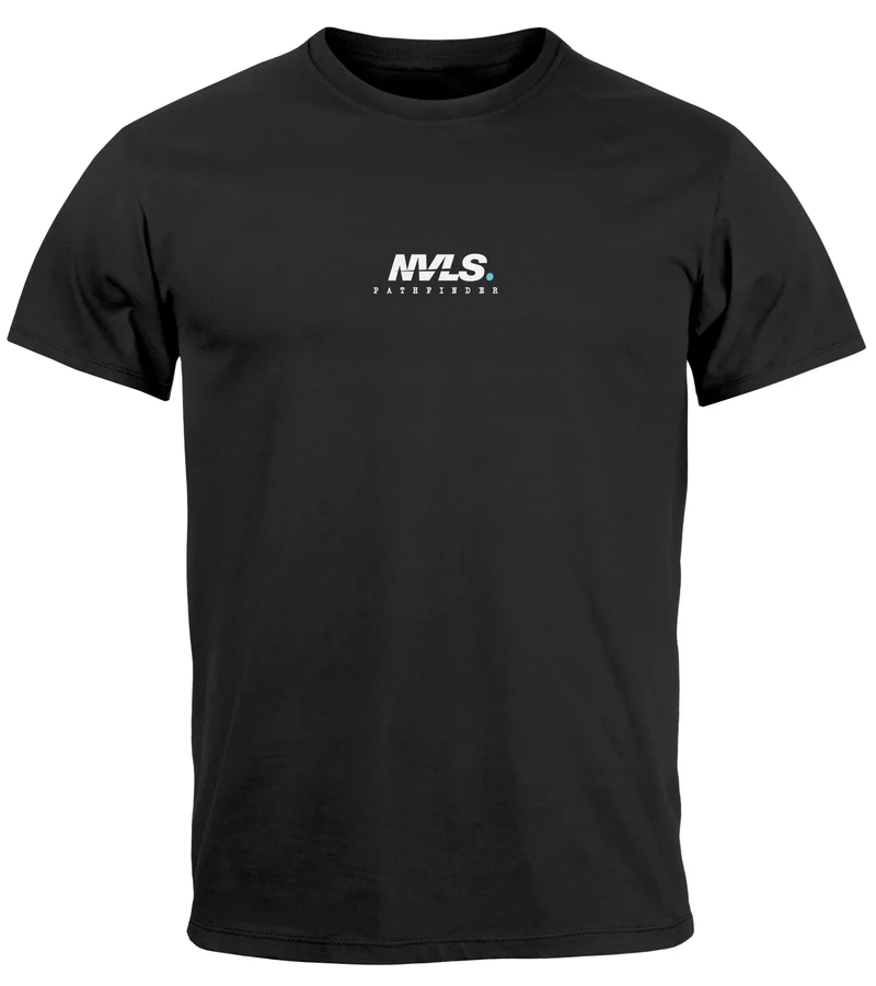 Herren T-Shirt Backprint Rücken-Aufdruck Grafik Topografie Adventure Explore Männer Fashion Streetstyle
