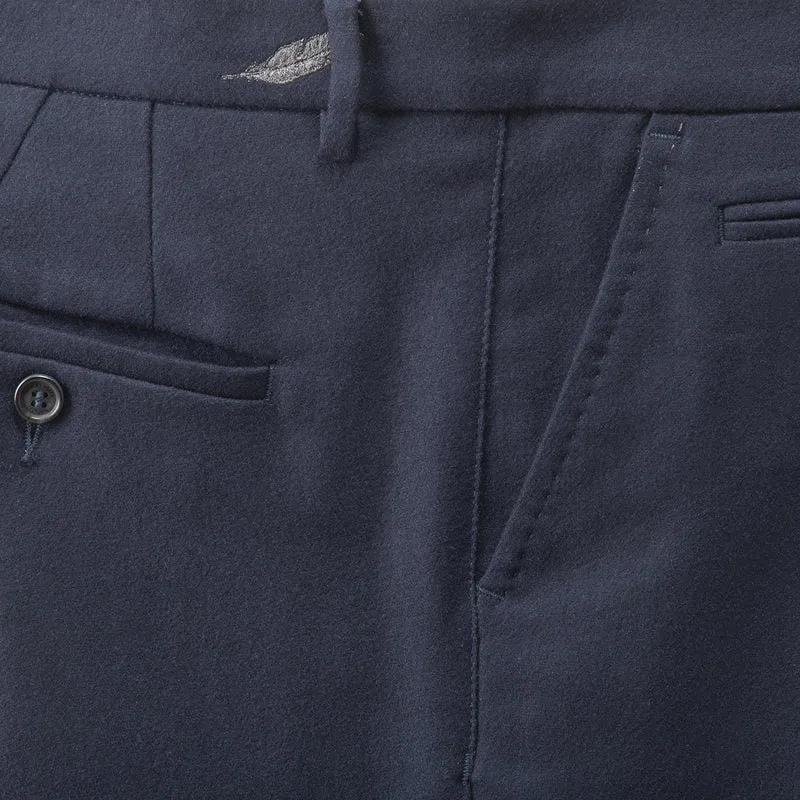 Felted Wool Tailored Chinos