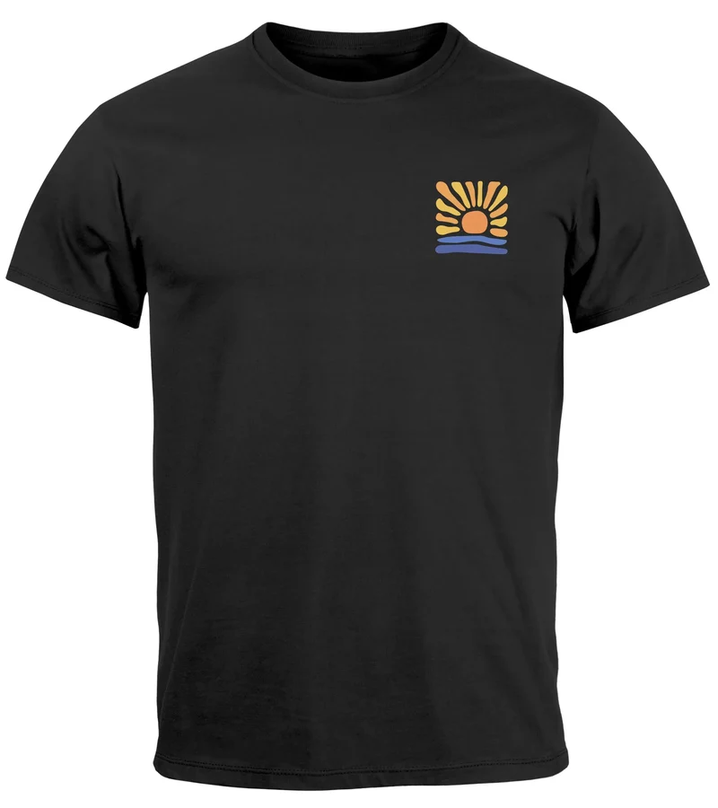 Herren T-Shirt Fashion Naturmotiv Brustlogo Aufdruck Streetstyle Grafikshirt für Urlaub Freizeit