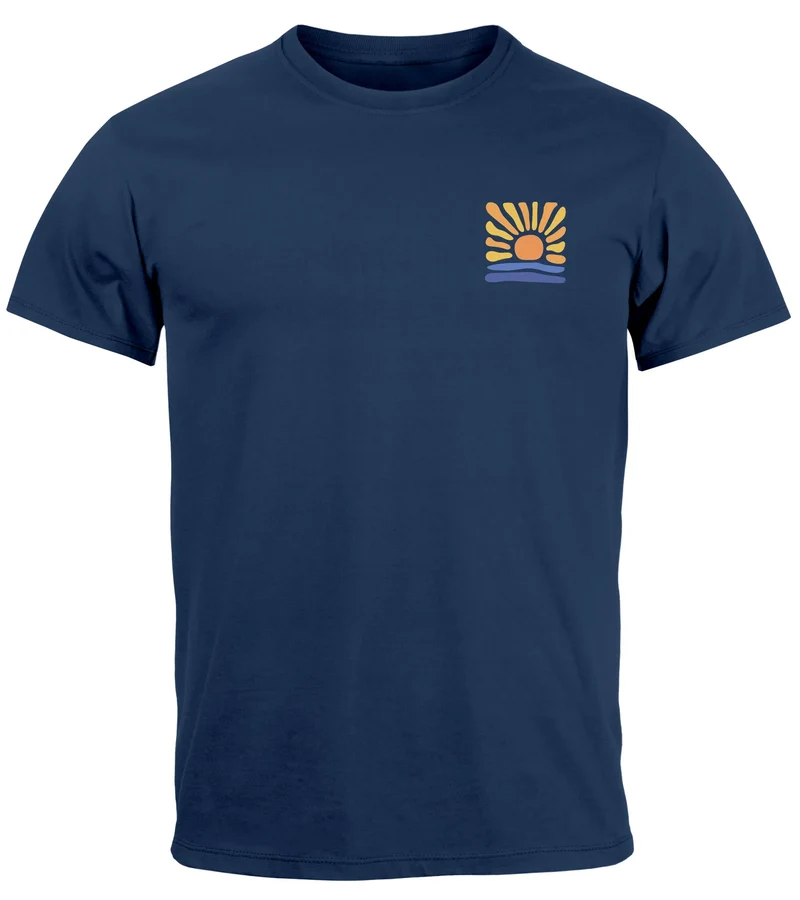 Herren T-Shirt Fashion Naturmotiv Brustlogo Aufdruck Streetstyle Grafikshirt für Urlaub Freizeit