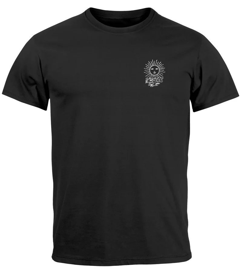 Herren T-Shirt Backprint Maritim Kompass Segeln Sommer Fashion Streetstyle