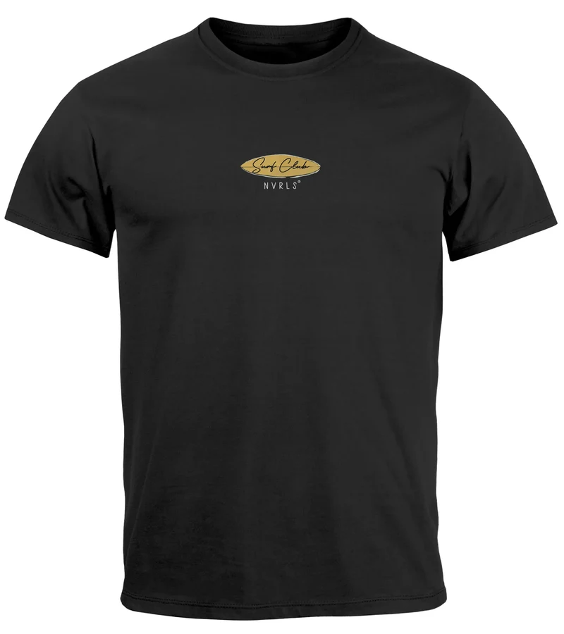 Herren T-Shirt Backprint California Surfing Otter mit Surfboard Grafik Surfer-Design Fashion Streetstyle