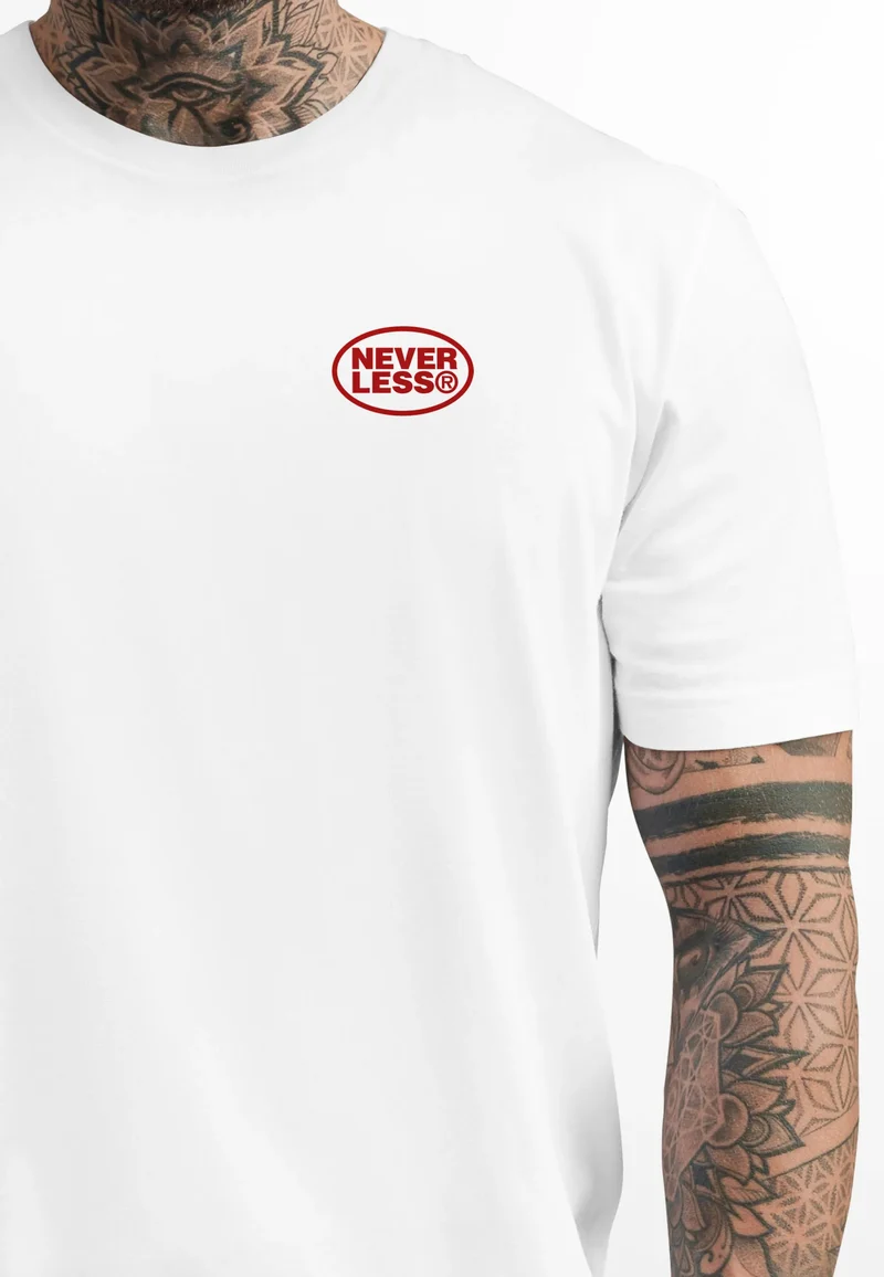 Herren T-Shirt Backprint Kirsche Sweet Cherry Schriftzug Summer Feelings Sommer Männer Fashion Streetstyle