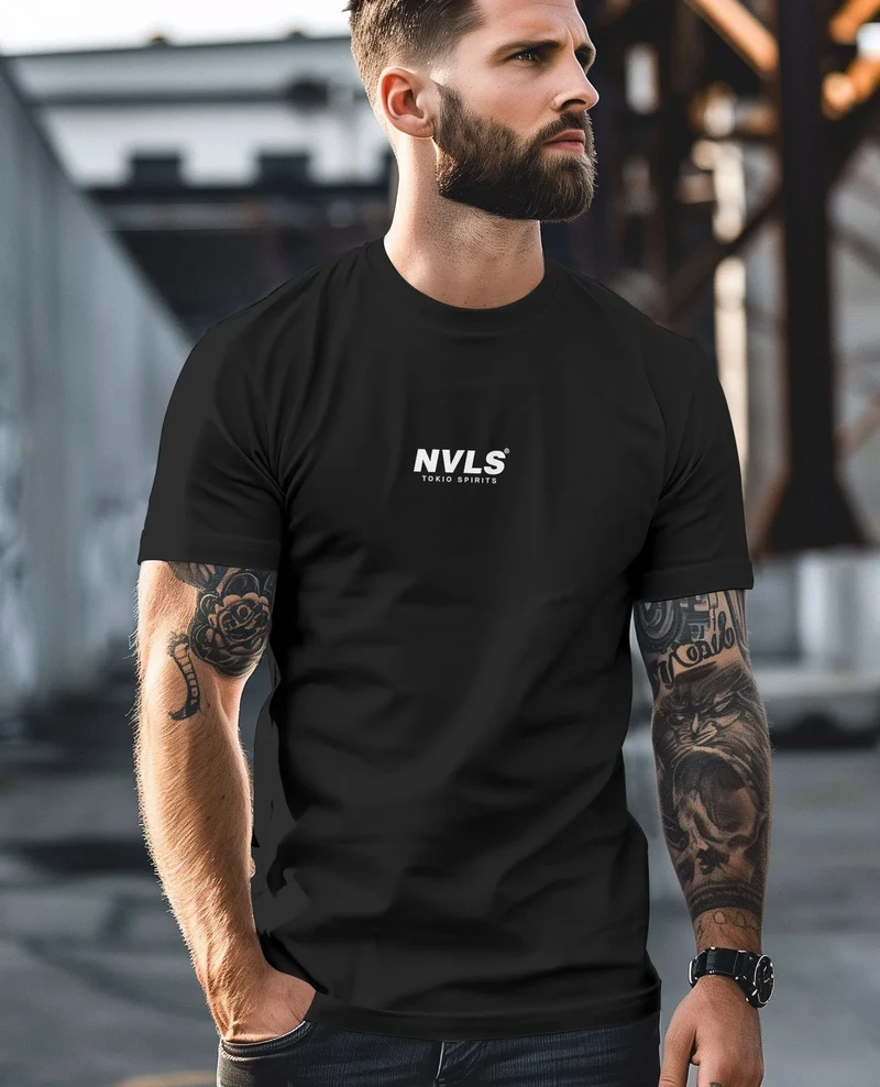 Herren T-Shirt Backprint Japan Tokyo Große Welle Kanagawa Japanische Kunst Männer Fashion Streetstyle