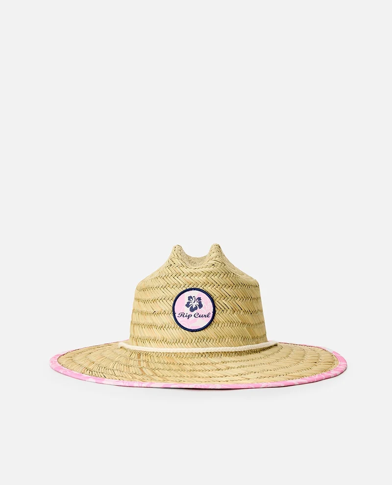 Mixed Straw Sun Hat - Girls