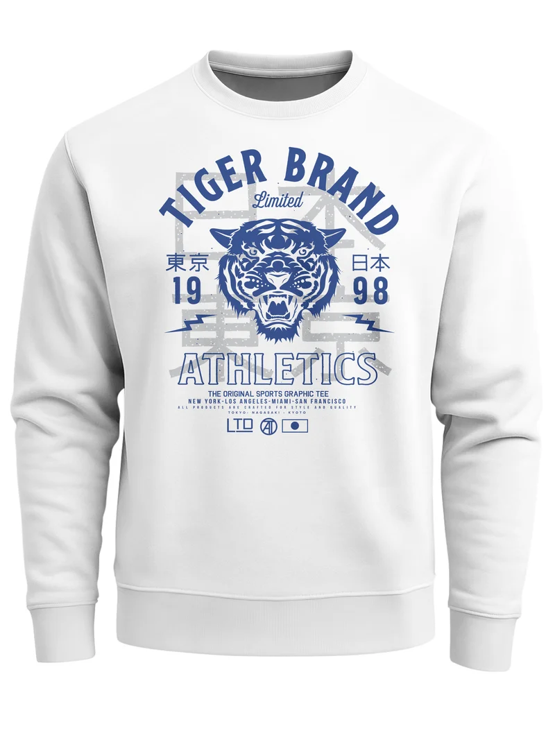 Cooles Herren Sweatshirt Tiger Brand Tokyo Supply Japan Athletic Sport Muskelshirt Muscle Shirt