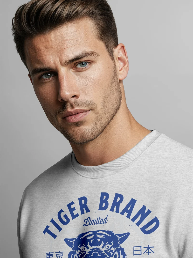 Cooles Herren Sweatshirt Tiger Brand Tokyo Supply Japan Athletic Sport Muskelshirt Muscle Shirt