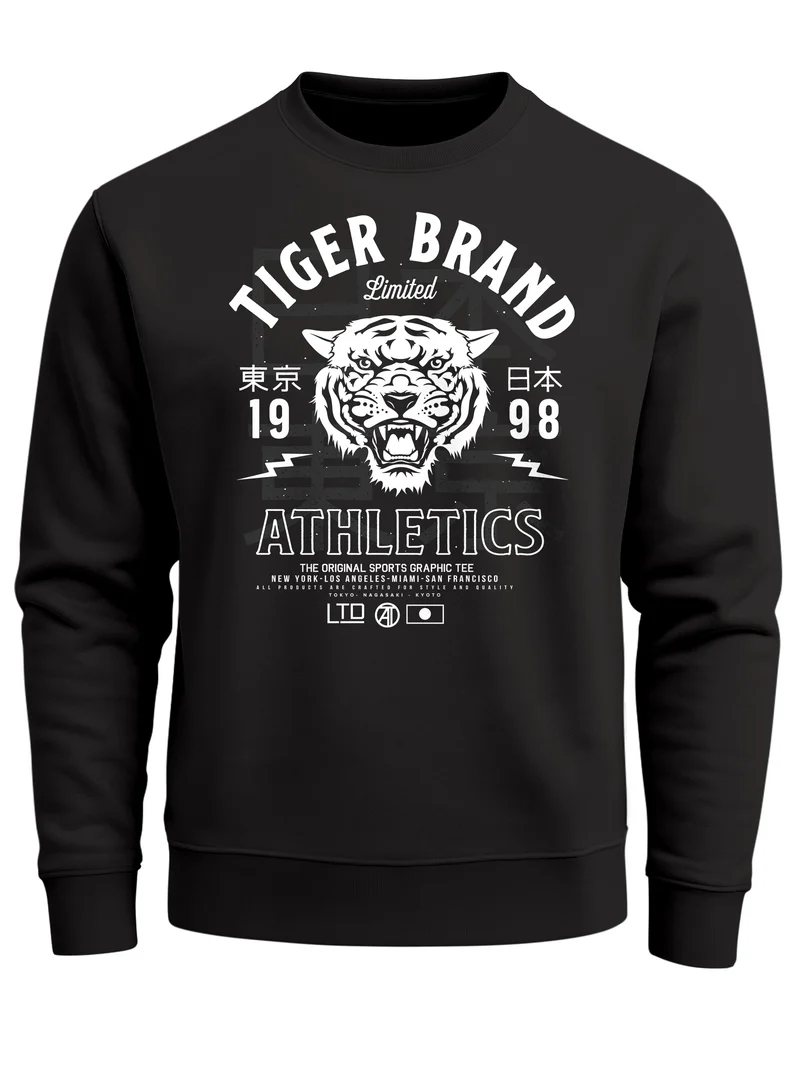 Cooles Herren Sweatshirt Tiger Brand Tokyo Supply Japan Athletic Sport Muskelshirt Muscle Shirt