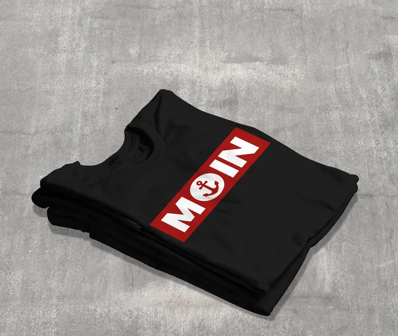 Herren T-Shirt Moin norddeutsch Morgen Anker Fashion Streetstyle