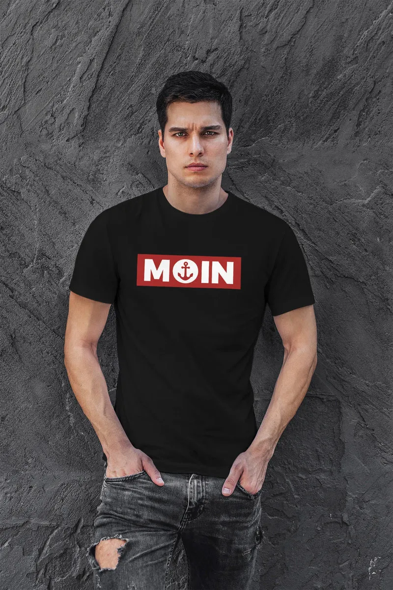 Herren T-Shirt Moin norddeutsch Morgen Anker Fashion Streetstyle