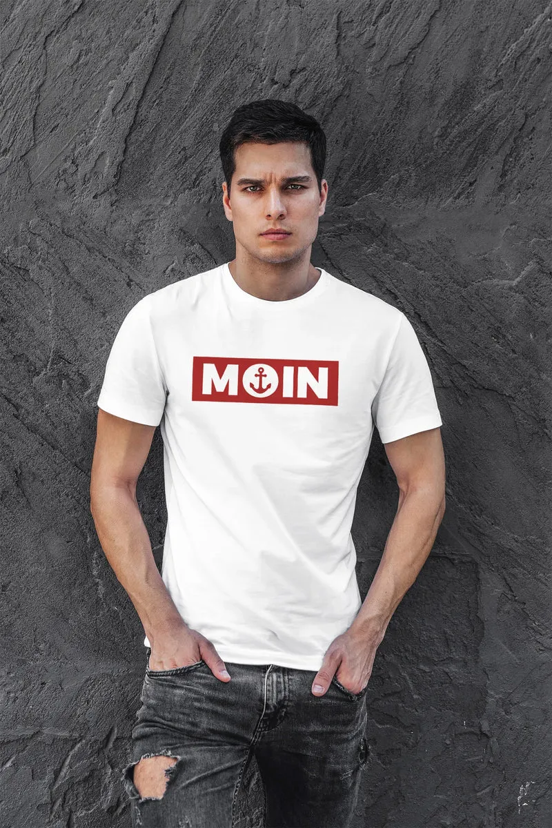 Herren T-Shirt Moin norddeutsch Morgen Anker Fashion Streetstyle