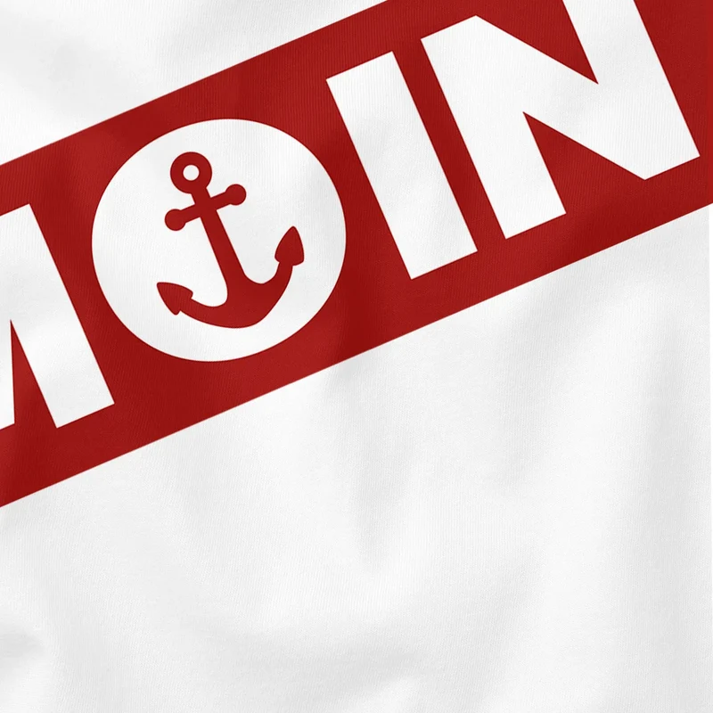 Herren T-Shirt Moin norddeutsch Morgen Anker Fashion Streetstyle