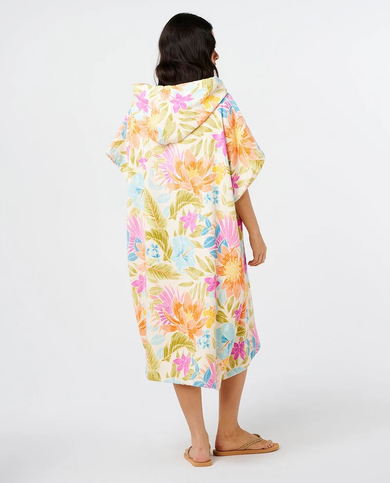 Mixed Hooded Towel Poncho