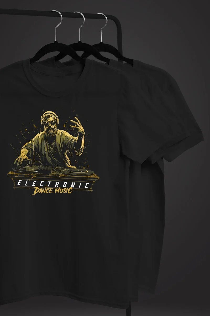 Herren T-Shirt Eletronic Dance Music MichelangeloTechno DJ Fashion Streetstyle