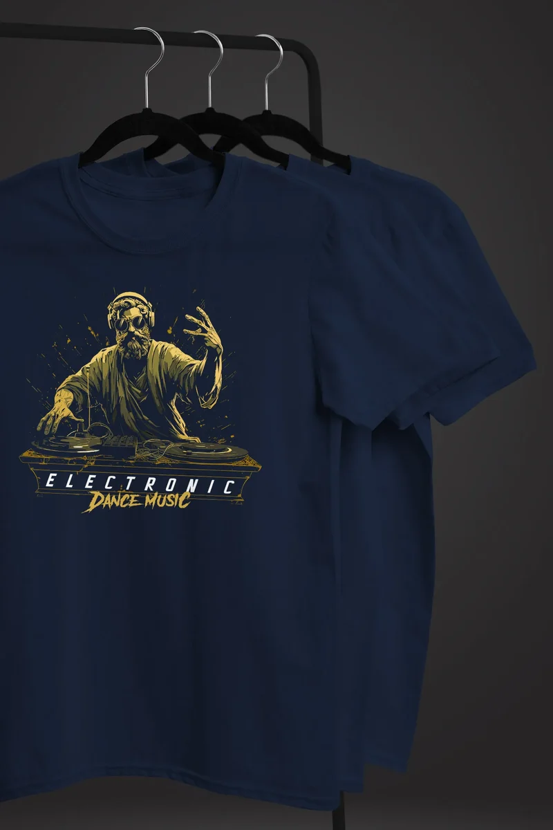Herren T-Shirt Eletronic Dance Music MichelangeloTechno DJ Fashion Streetstyle