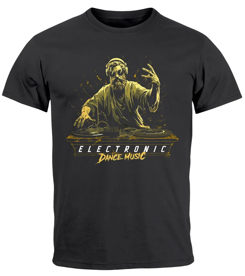 Herren T-Shirt Eletronic Dance Music MichelangeloTechno DJ Fashion Streetstyle