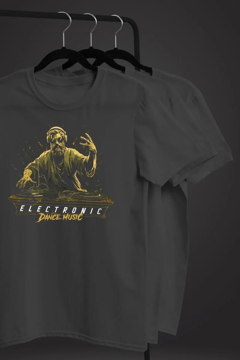 Herren T-Shirt Eletronic Dance Music MichelangeloTechno DJ Fashion Streetstyle