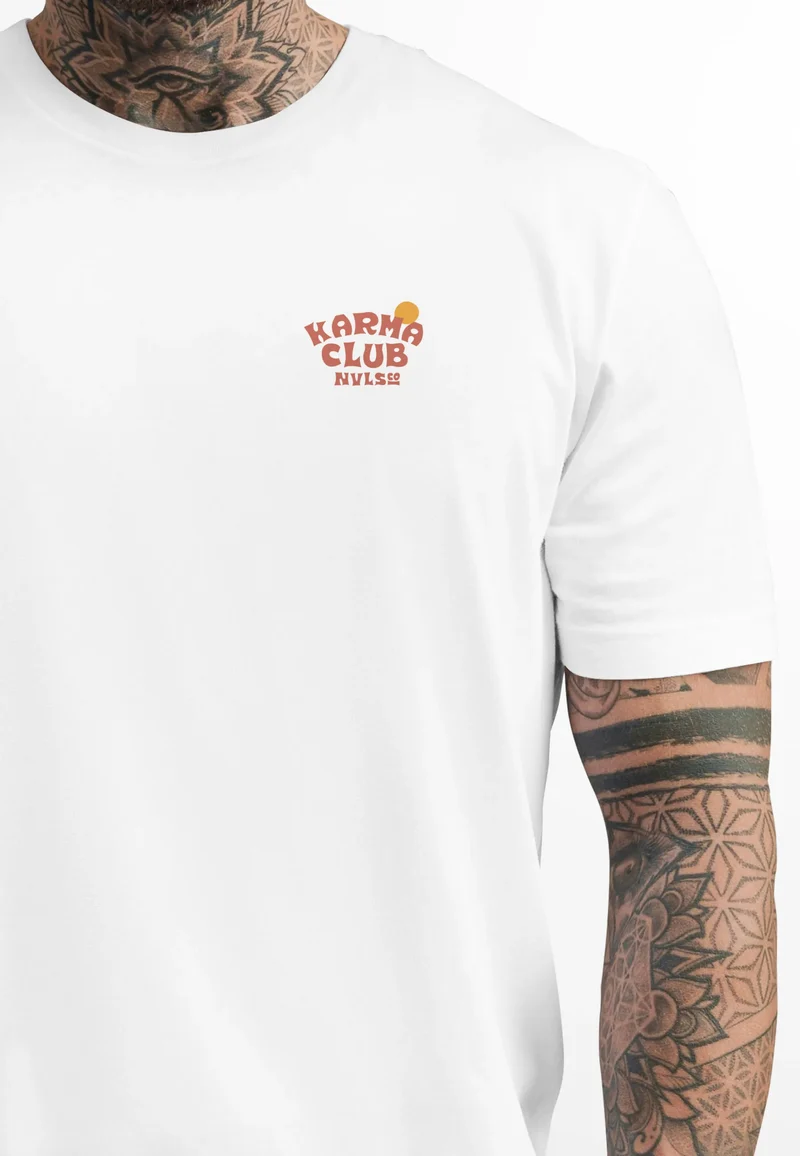 Herren T-Shirt Backprint Tiger Motiv Rückenprint und Brustlogo Sommer Fashion Streetstyle