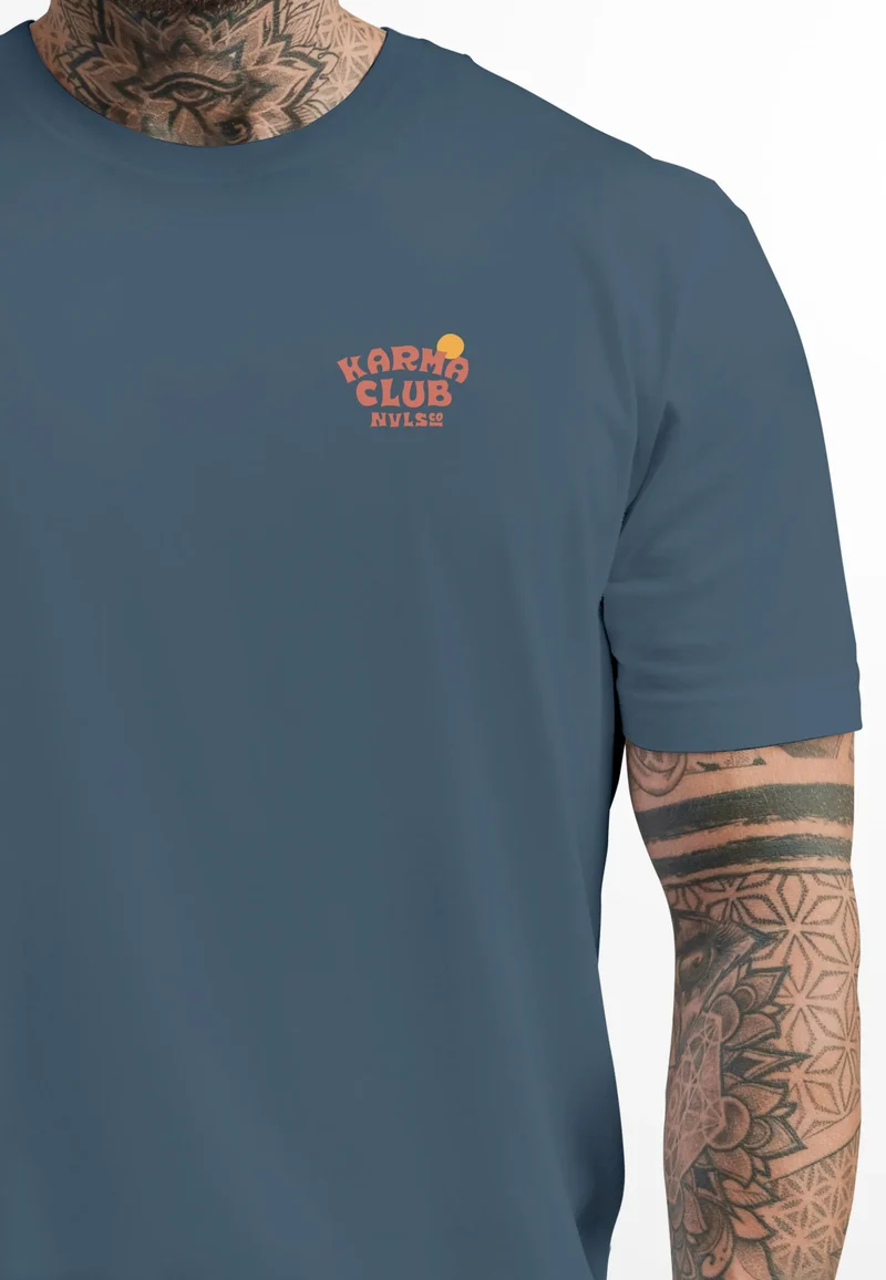 Herren T-Shirt Backprint Tiger Motiv Rückenprint und Brustlogo Sommer Fashion Streetstyle