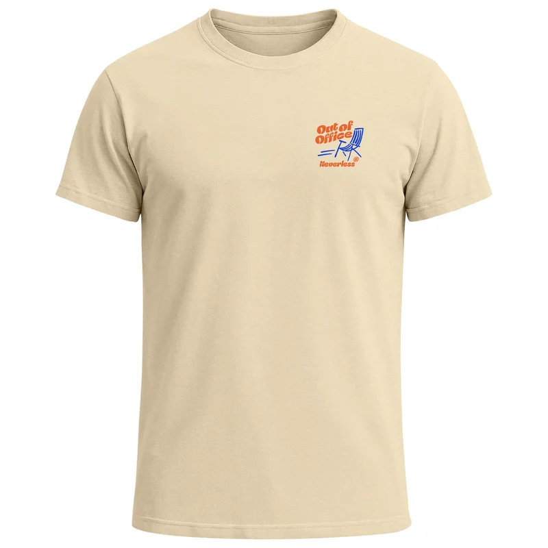 Herren T-Shirt Backprint Sommer Funshirt Rückendruck – Baumwollshirt kurzarm – Lustiges Motiv im Retro-Stil - Fashion Streetstyle