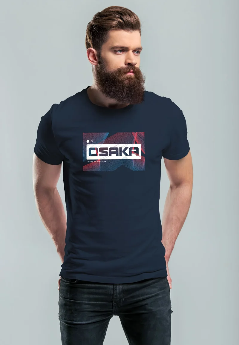 Herren T-Shirt Japan Osaka Asian style Teachwear Fashion Streetstyle