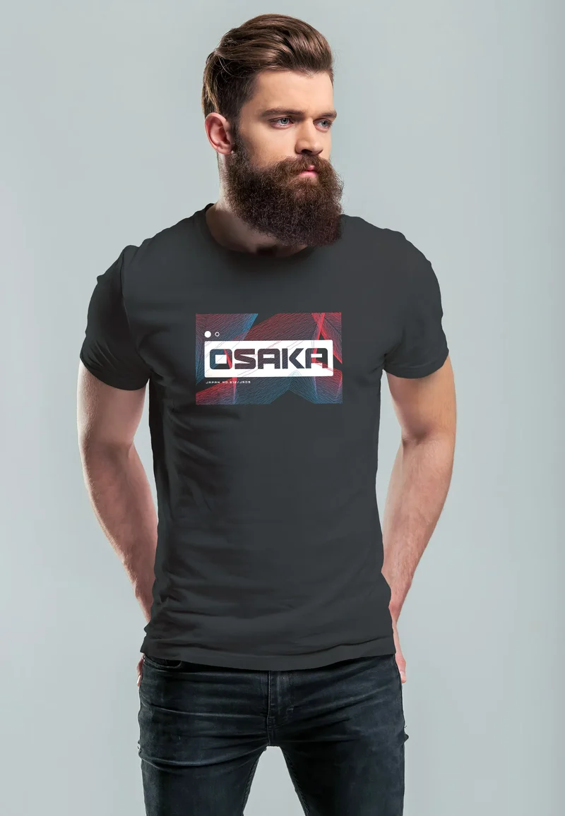 Herren T-Shirt Japan Osaka Asian style Teachwear Fashion Streetstyle