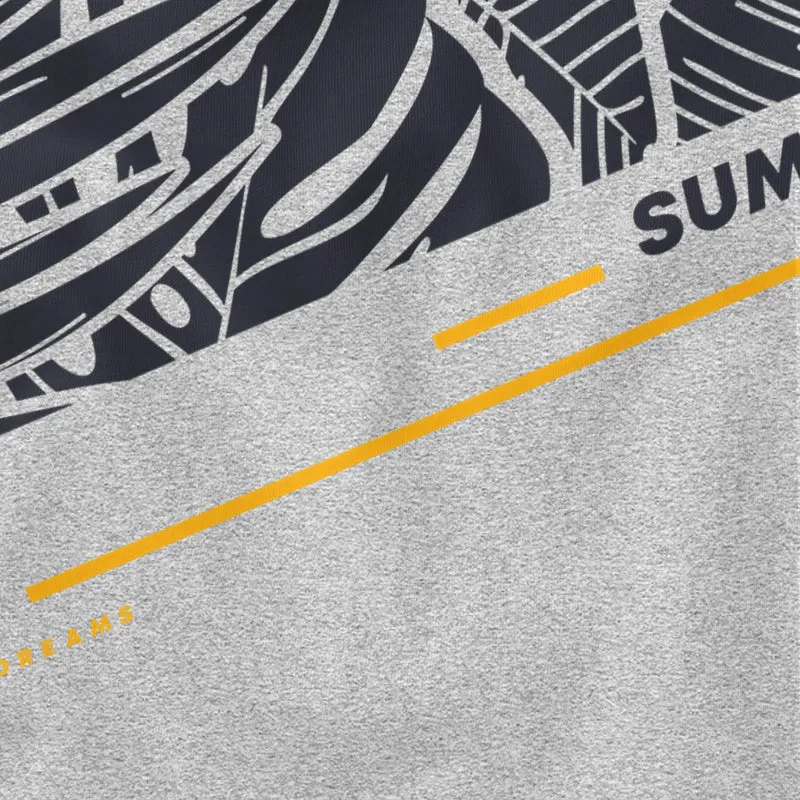 Herren T-Shirt Paradise Unlimited Sommer Motiv Aufdruck Techwear Fashion Streetstyle