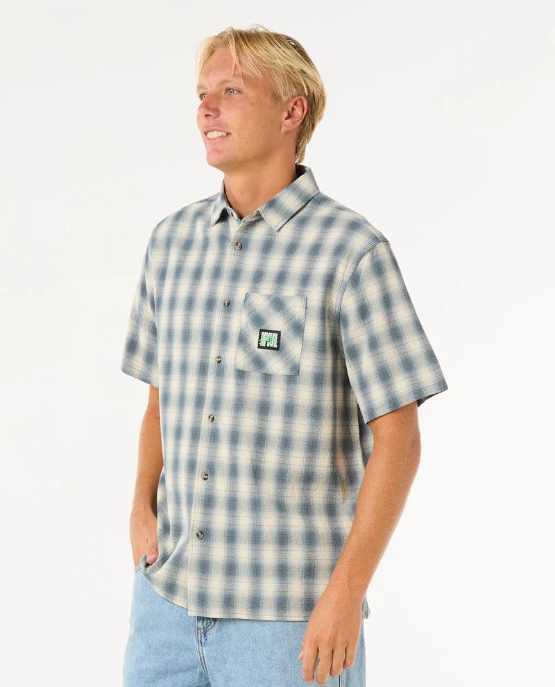Raw Energy Short Sleeve Plaid Shirt