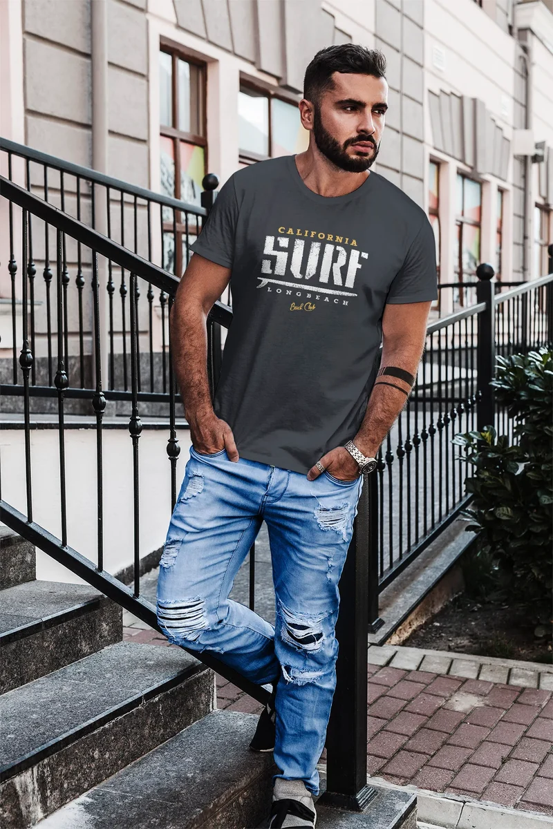 Herren T-Shirt Surf Westcoast California