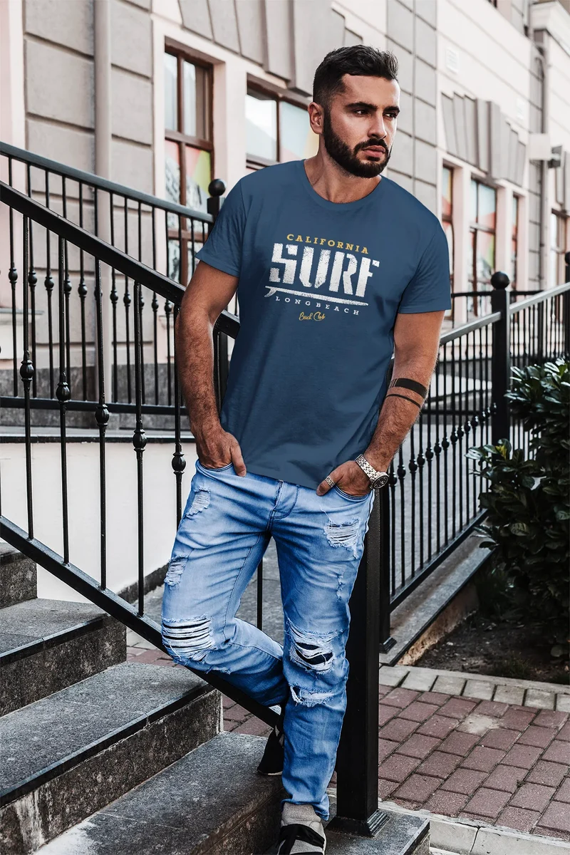 Herren T-Shirt Surf Westcoast California