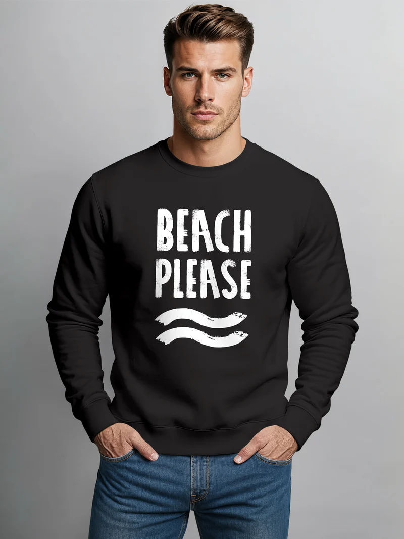 Sweatshirt Herren Beach please Rundhals-Pullover