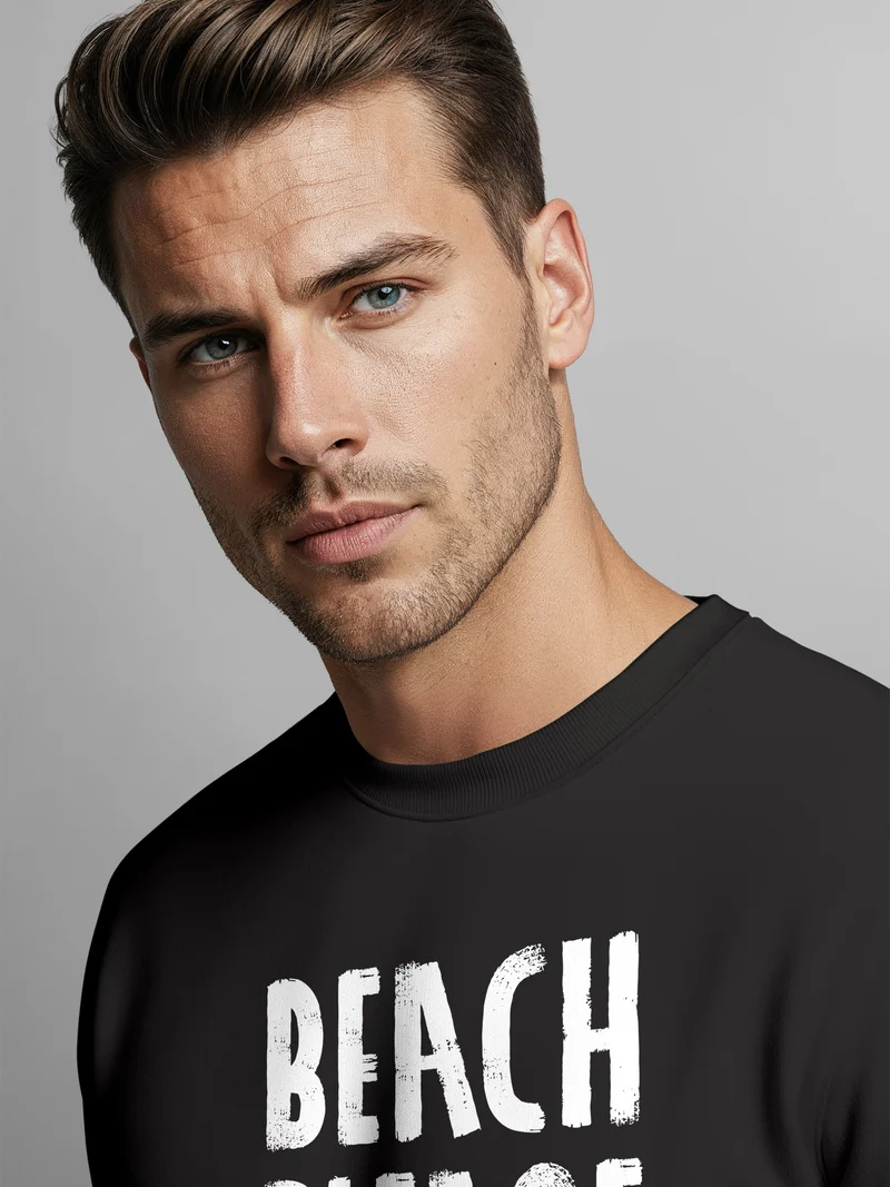Sweatshirt Herren Beach please Rundhals-Pullover