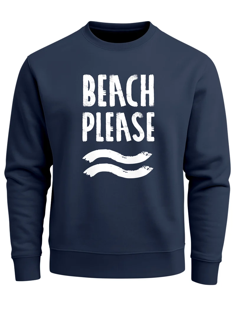 Sweatshirt Herren Beach please Rundhals-Pullover