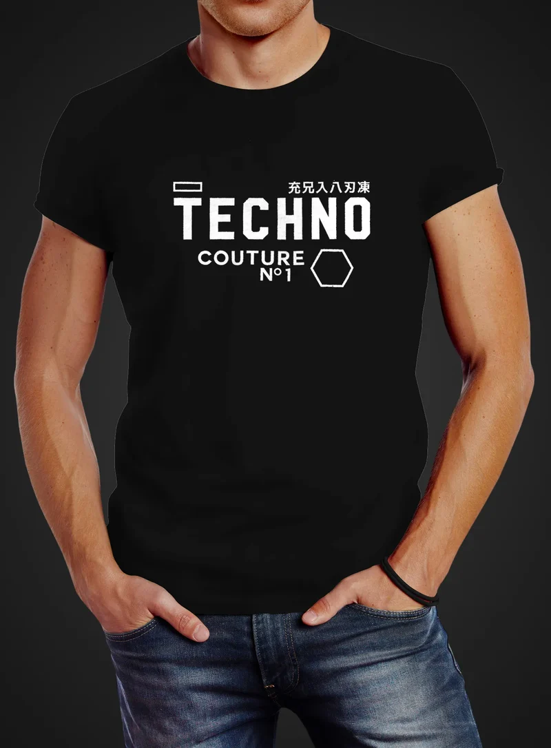 Techno Shirt Herren