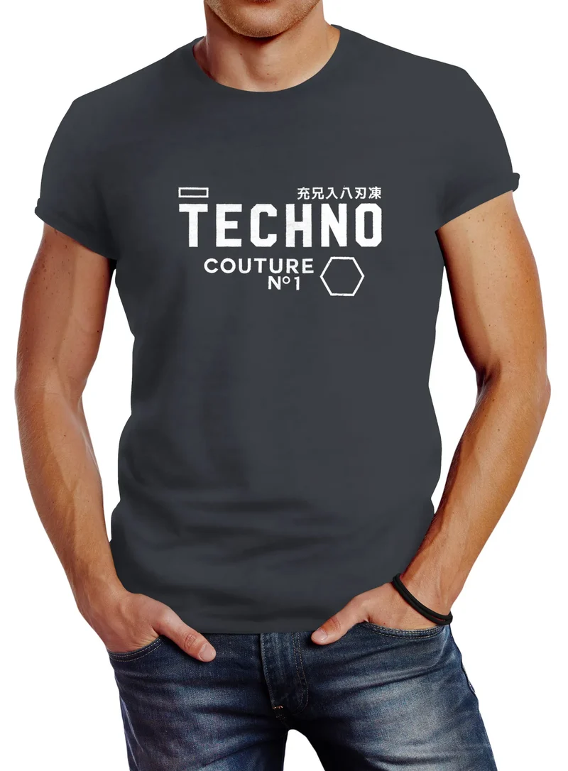 Techno Shirt Herren