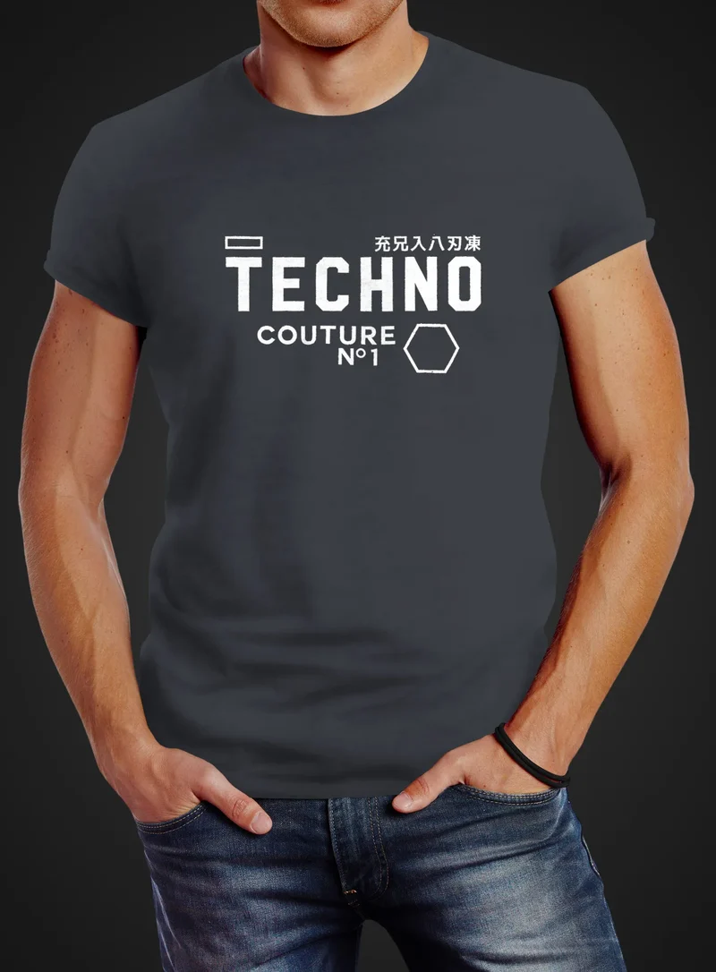 Techno Shirt Herren