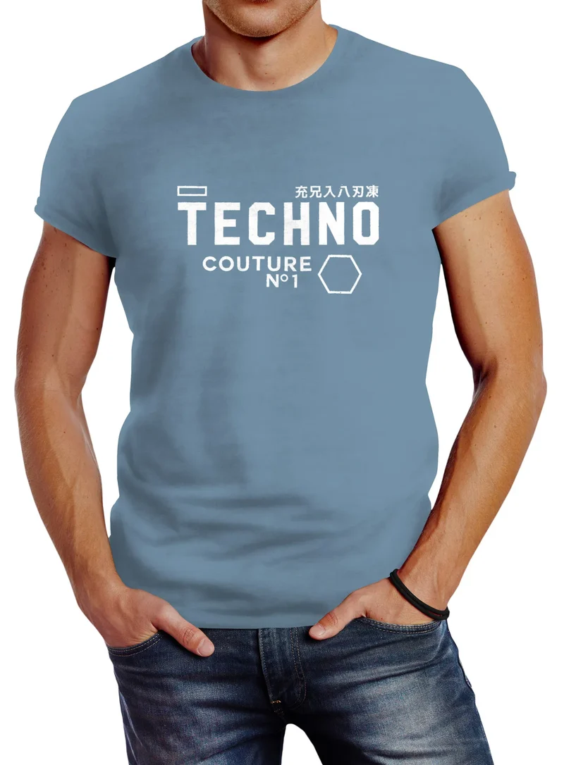 Techno Shirt Herren