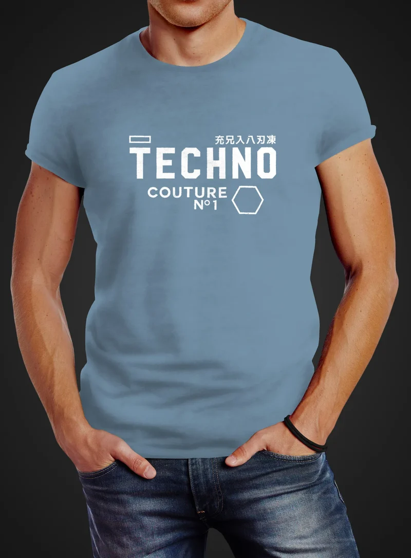 Techno Shirt Herren