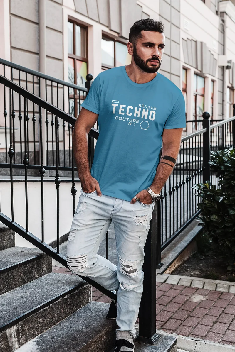 Techno Shirt Herren