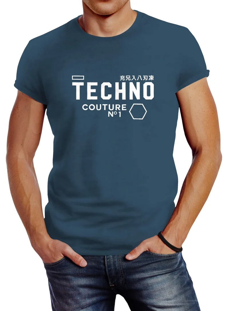 Techno Shirt Herren