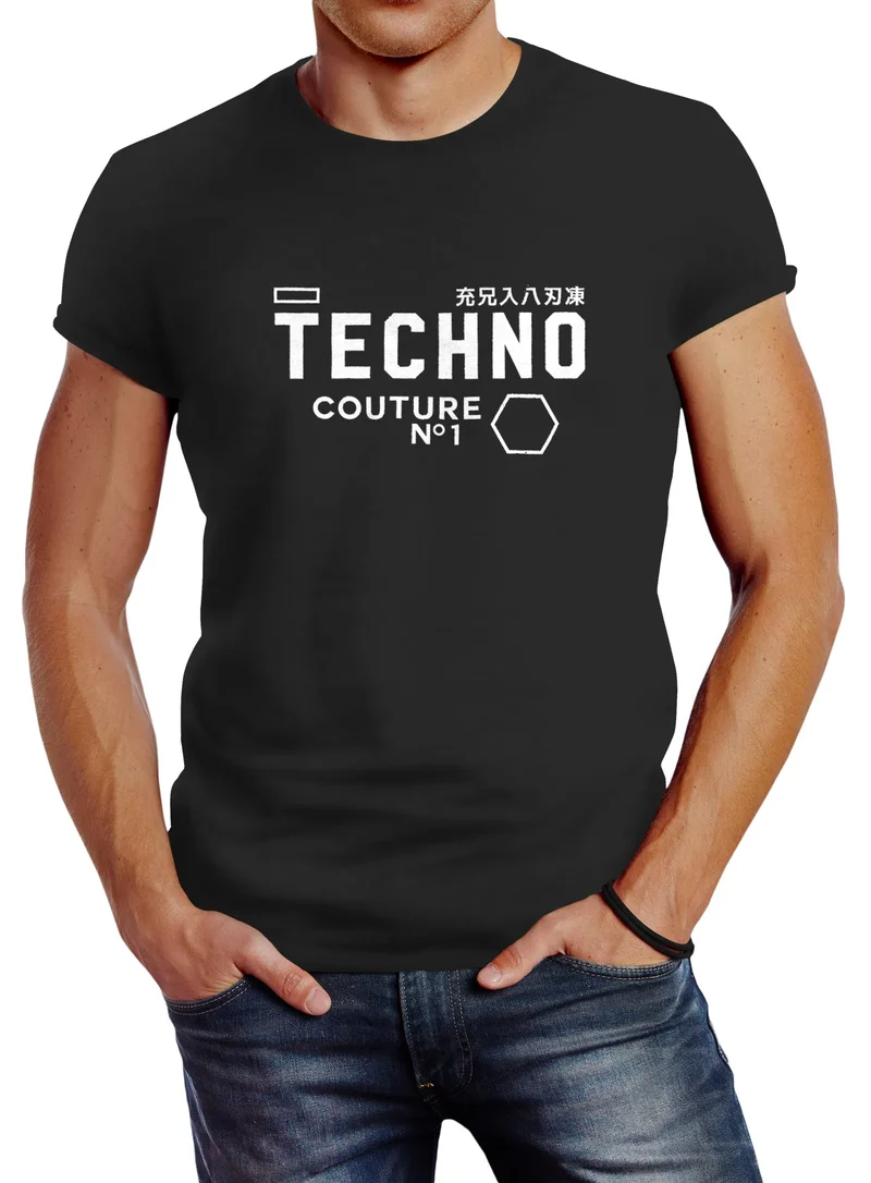Techno Shirt Herren