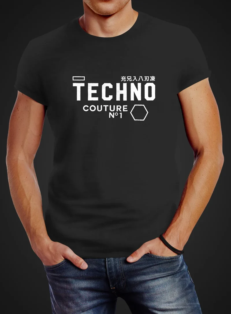 Techno Shirt Herren